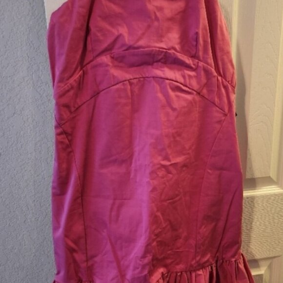 Nwt Pinko Italy magenta frilled dress Size 8 - Picture 12 of 12